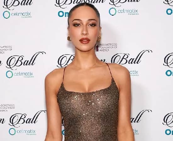 Elsie Hewitt at Blossom Ball 2025 with Pete Davidson