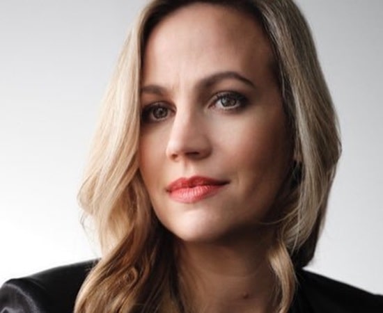 Tracy Walder speaking at a security forum in 2025, former CIA officer and author of The Unexpected Spy.